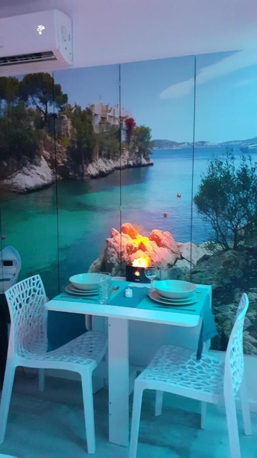 Le Bijou avec Jacuzzi et Sauna, Terrasse plein sud, Wifi, Clim, Parking Privatif Bandol Extérieur photo